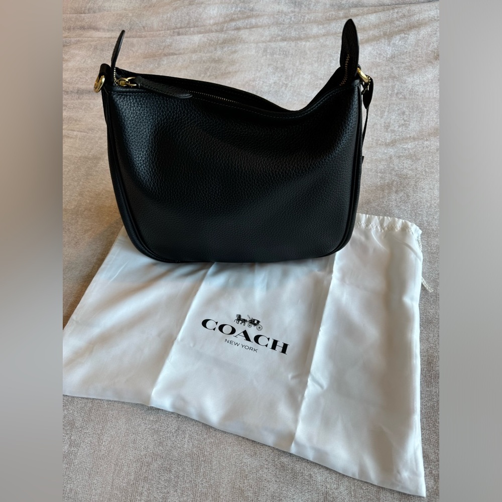 Coach Cary Shoulder Bag - Black/Brass